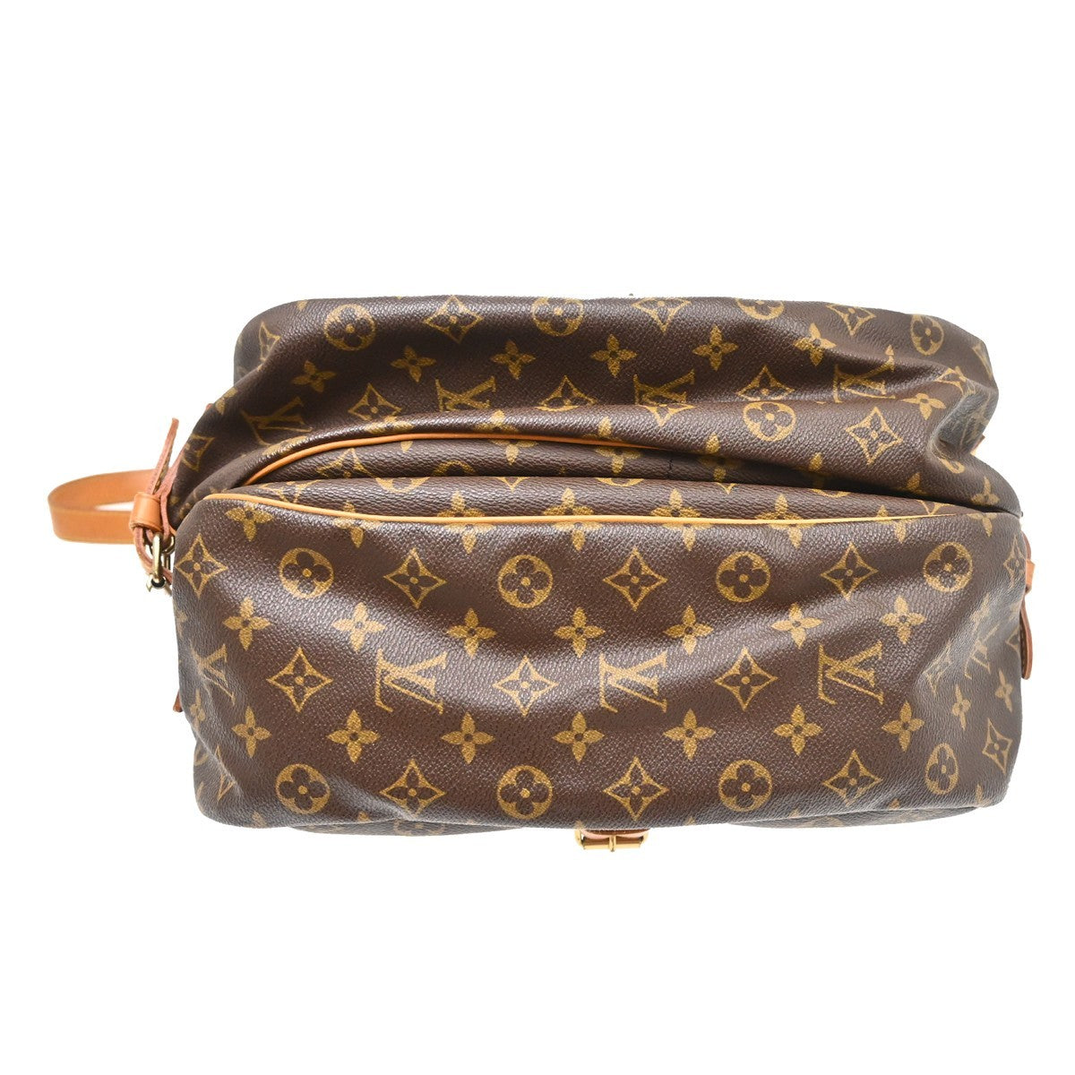 Louis Vuitton Saumur Monogram Canvas Brown Canvas Shoulder Bag Bag (Pre-Owned)