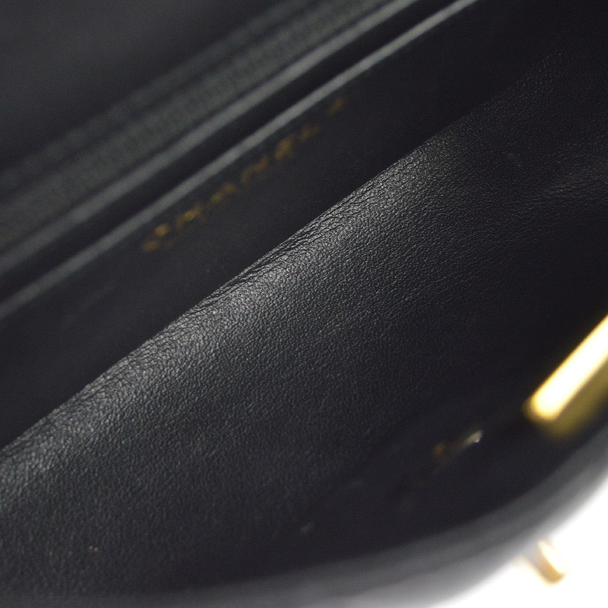 Chanel Classic Single Flap Quilted Lambskin Black Leather Shoulder Bag Bag (Pre-Owned)