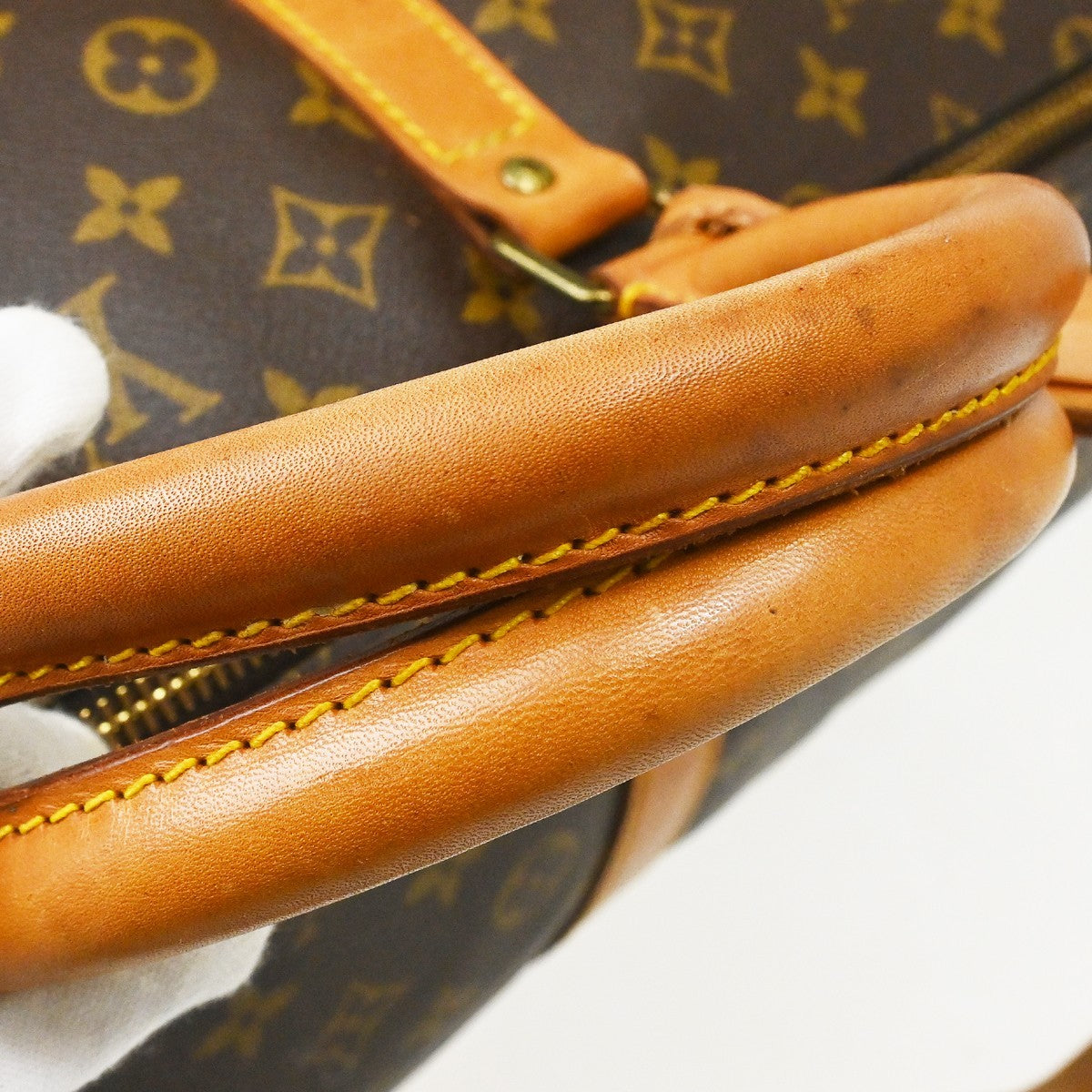 Louis Vuitton Keepall Bandouliere Monogram Canvas Brown Canvas Travel Bag Bag (Pre-Owned)