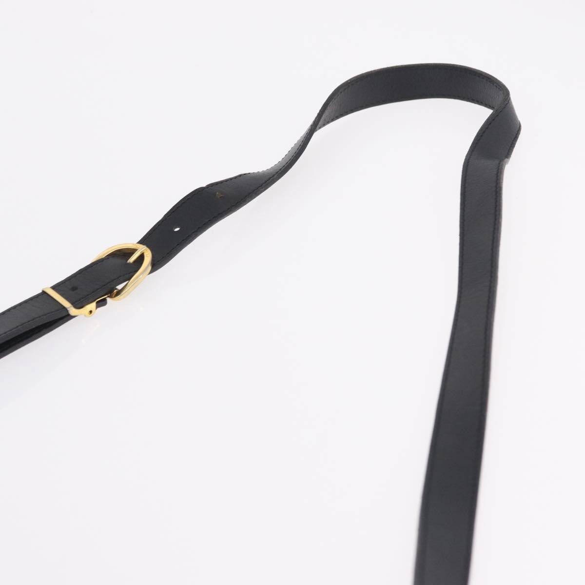Christian Dior Trotter Shoulder Canvas Black Canvas Handbag (Pre-Owned)