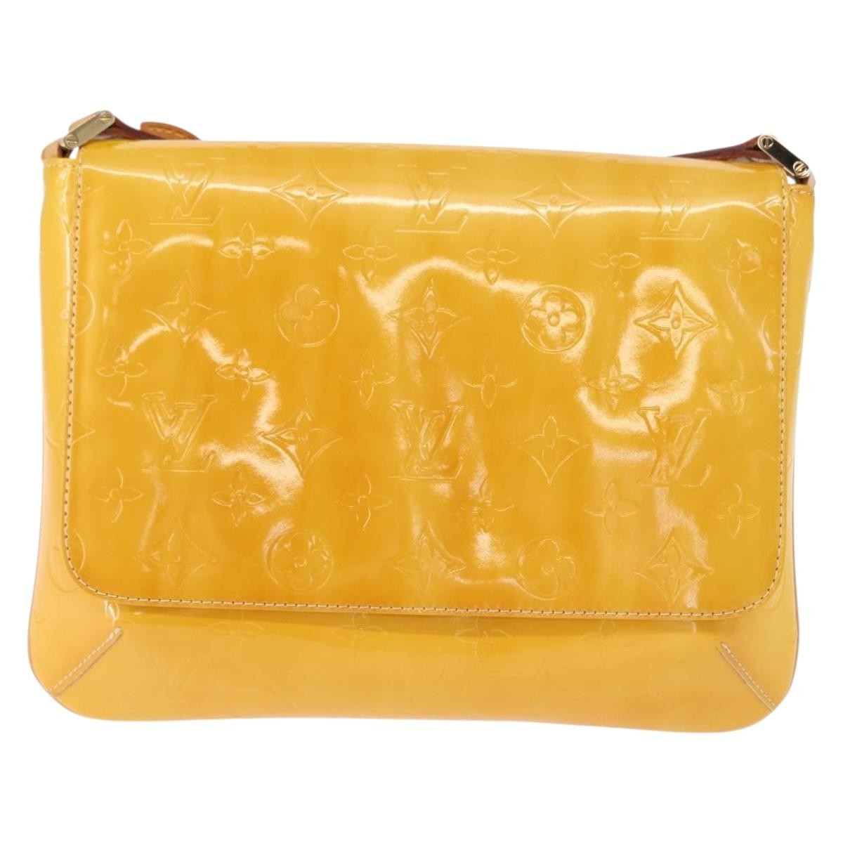 Louis Vuitton Thompson Street Monogram Vernis Yellow Patent_Leather Shoulder Bag Bag (Pre-Owned)