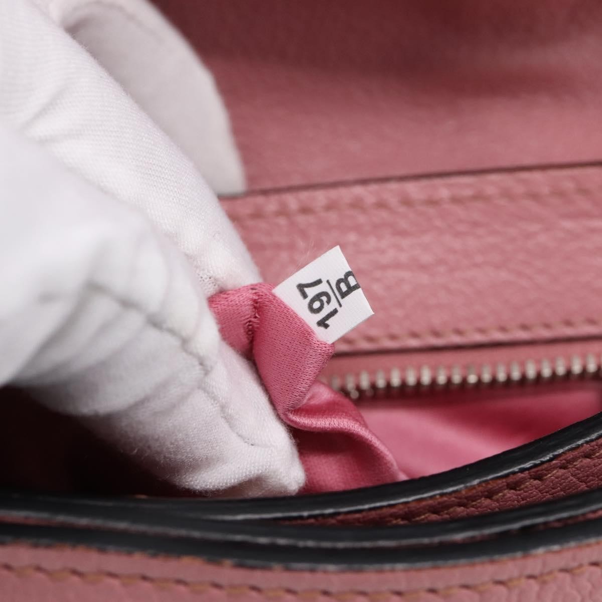 Miu Miu Beau Top Handle Leather Pink Leather Handbag (Pre-Owned)