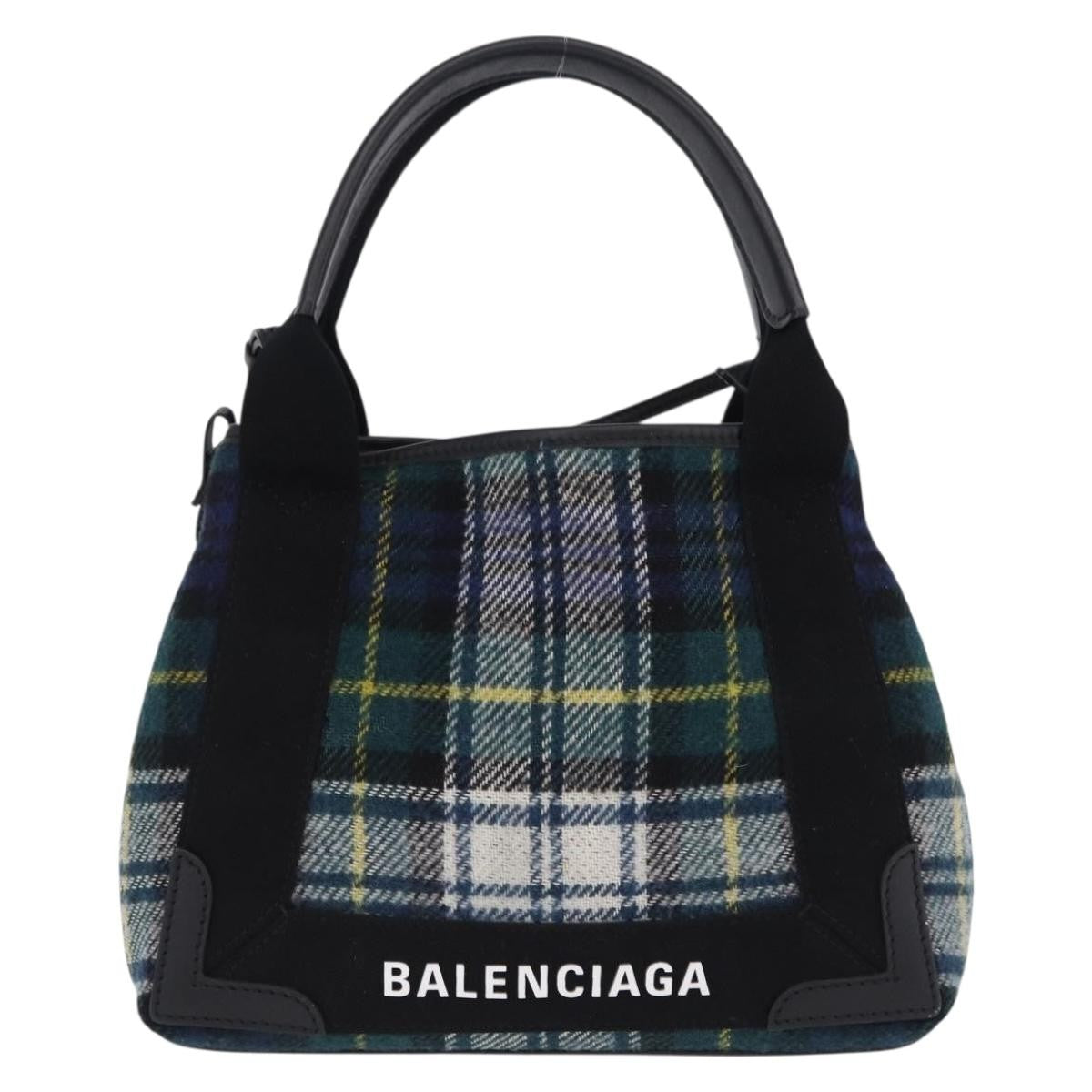 Balenciaga Cabas Wool Multicolour Wool Tote Bag Bag (Pre-Owned)