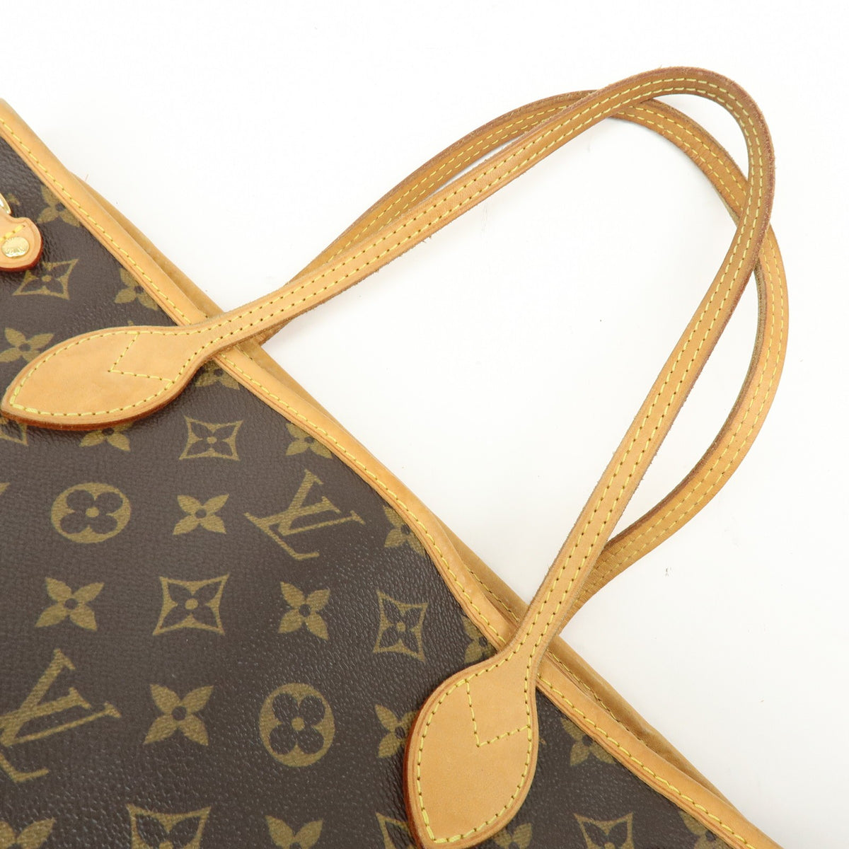 Louis Vuitton Neverfull Monogram Canvas Brown Canvas Tote Bag Bag (Pre-Owned)