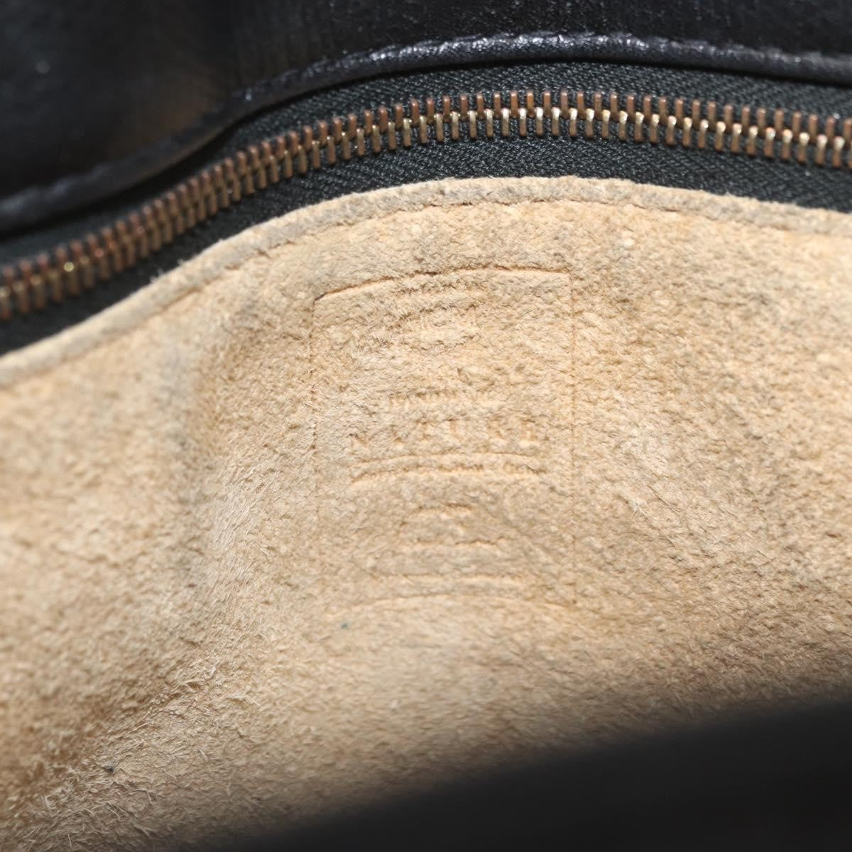 MCM Vintage Vicetos Leather Black Leather Shoulder Bag Bag (Pre-Owned)