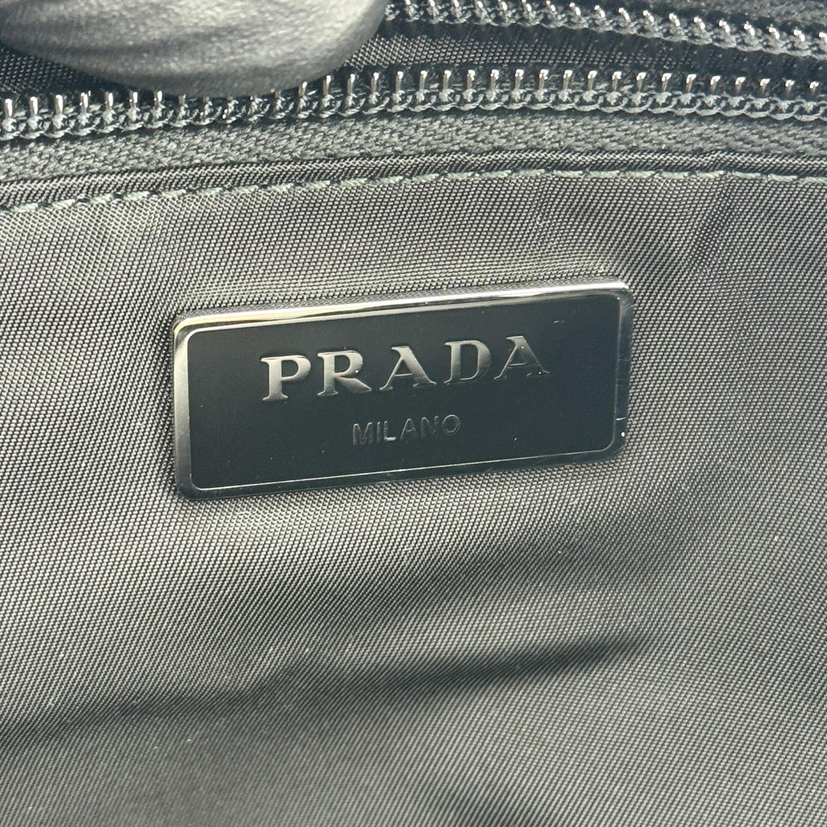 Prada Double Buckle Tessuto Black Nylon Backpack Bag (Pre-Owned)