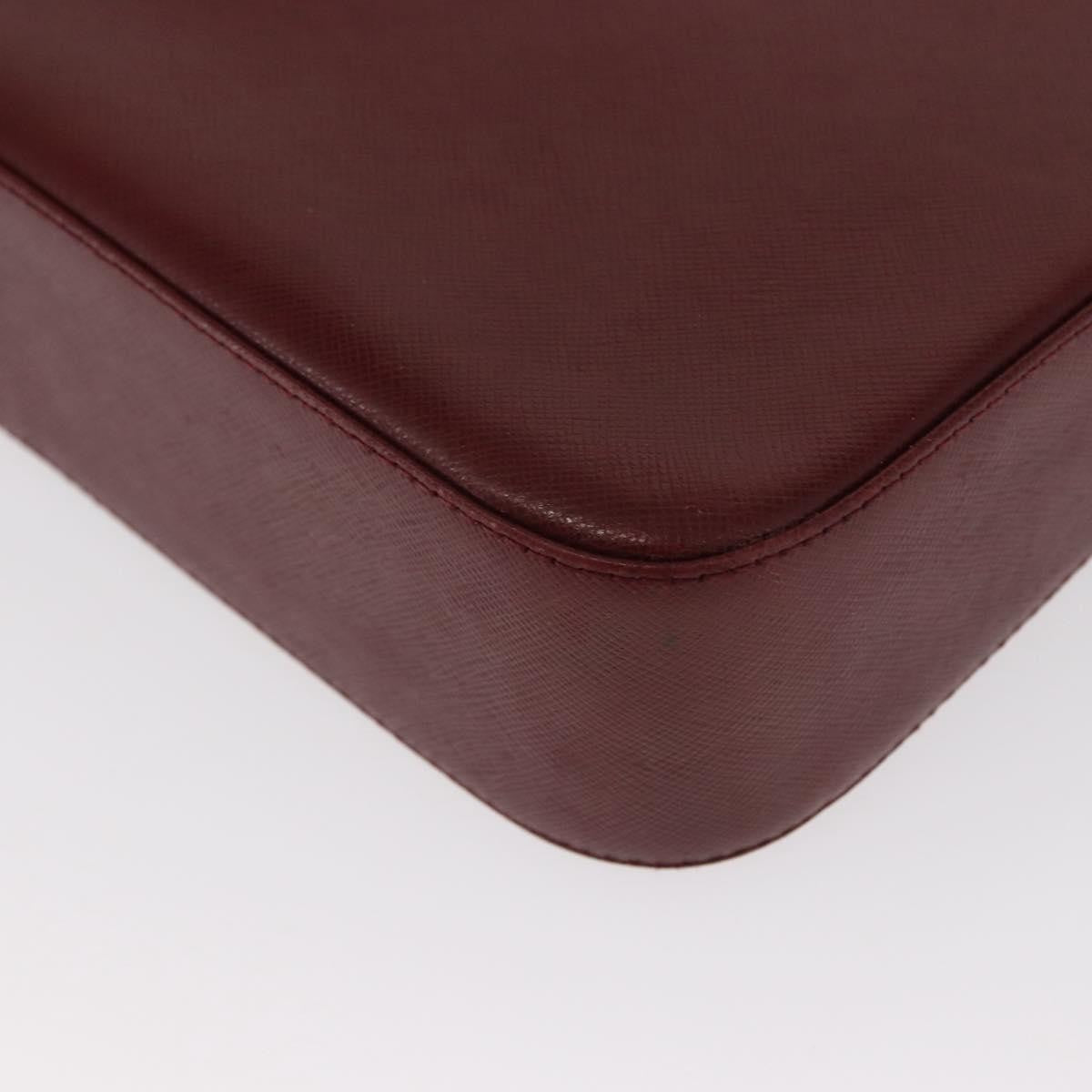 Burberry Vintage Leather Burgundy Leather Shoulder Bag Bag (Pre-Owned)