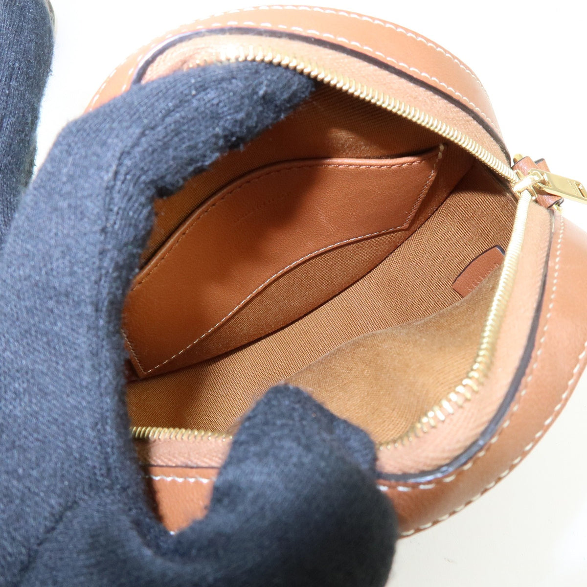 Celine Round Purse On Strap Triomphe Coated Canvas Brown Canvas Crossbody Bag Bag (Pre-Owned)