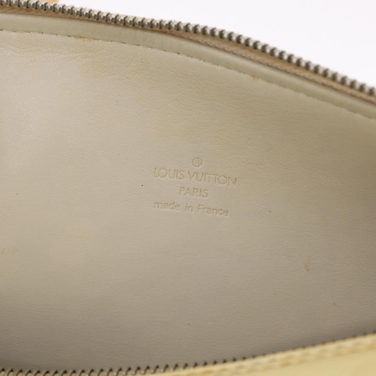 Louis Vuitton Bedford Monogram Vernis Beige Patent_Leather Handbag (Pre-Owned)