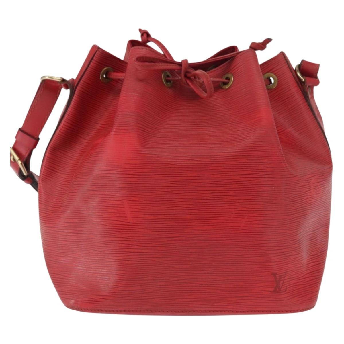 Louis Vuitton Petit Noe Epi Leather Red Leather Shoulder Bag Bag (Pre-Owned)