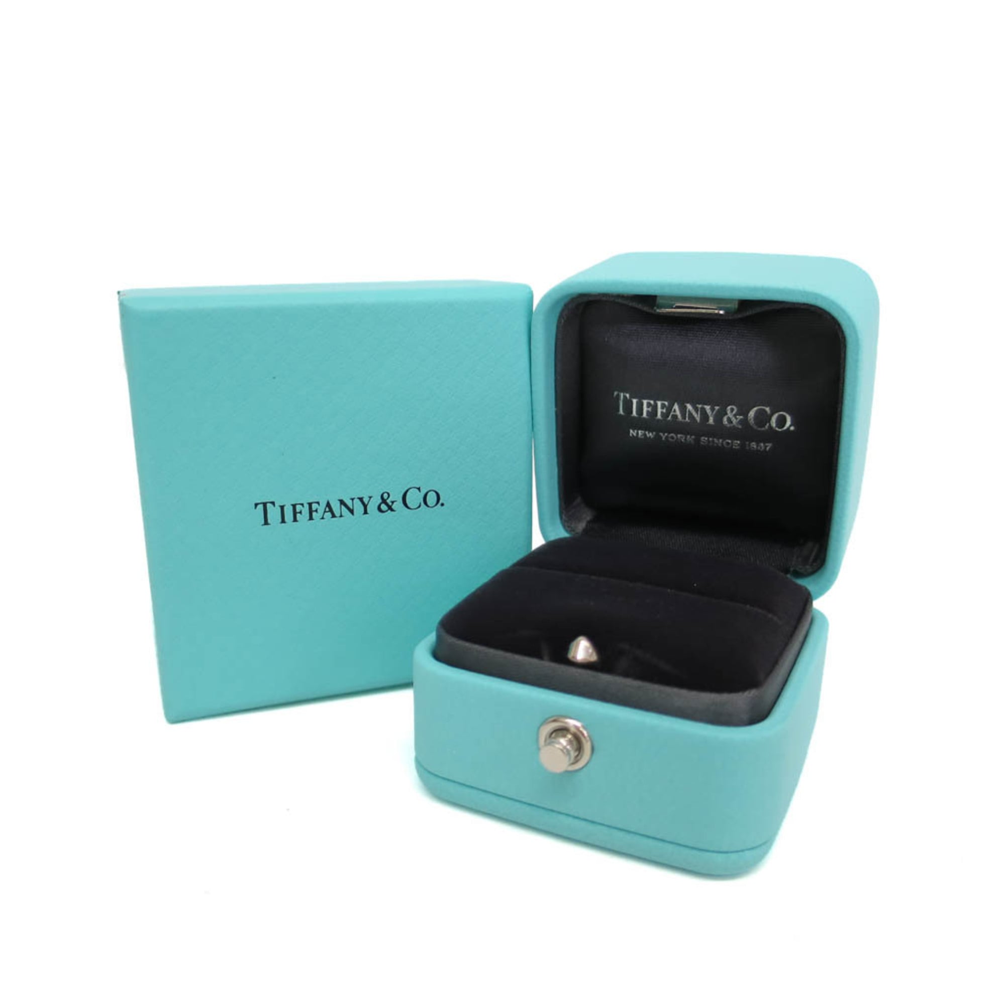 Tiffany & Co. True Band Platinum / 5Pdiamond Silver Platinum Ring Jewelry (Pre-Owned)