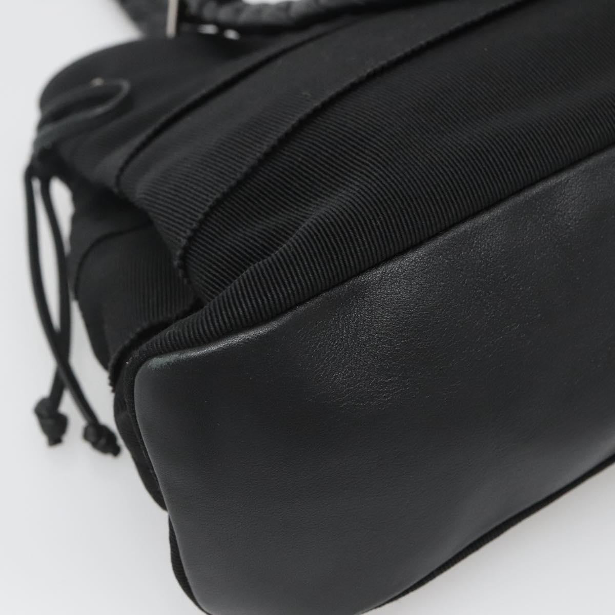 Salvatore Ferragamo Vala Tote Canvas Black Canvas Tote Bag Bag (Pre-Owned)