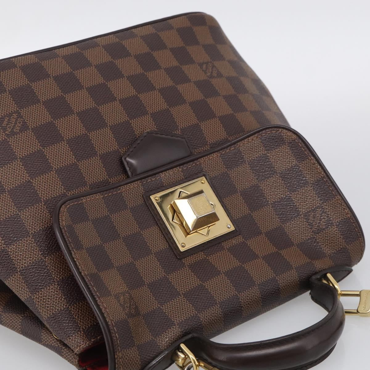 Louis Vuitton Bergamo Damier Brown Canvas Handbag (Pre-Owned)