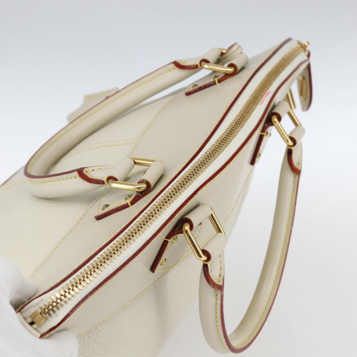 Louis Vuitton Suhali Lockit Leather White Leather Handbag (Pre-Owned)