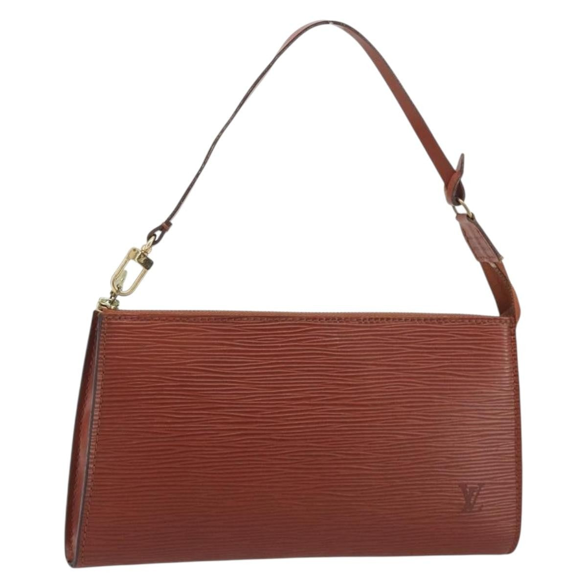 Louis Vuitton Pochette Accessoires Epi Leather Brown Leather Clutche & Pouche Bag (Pre-Owned)