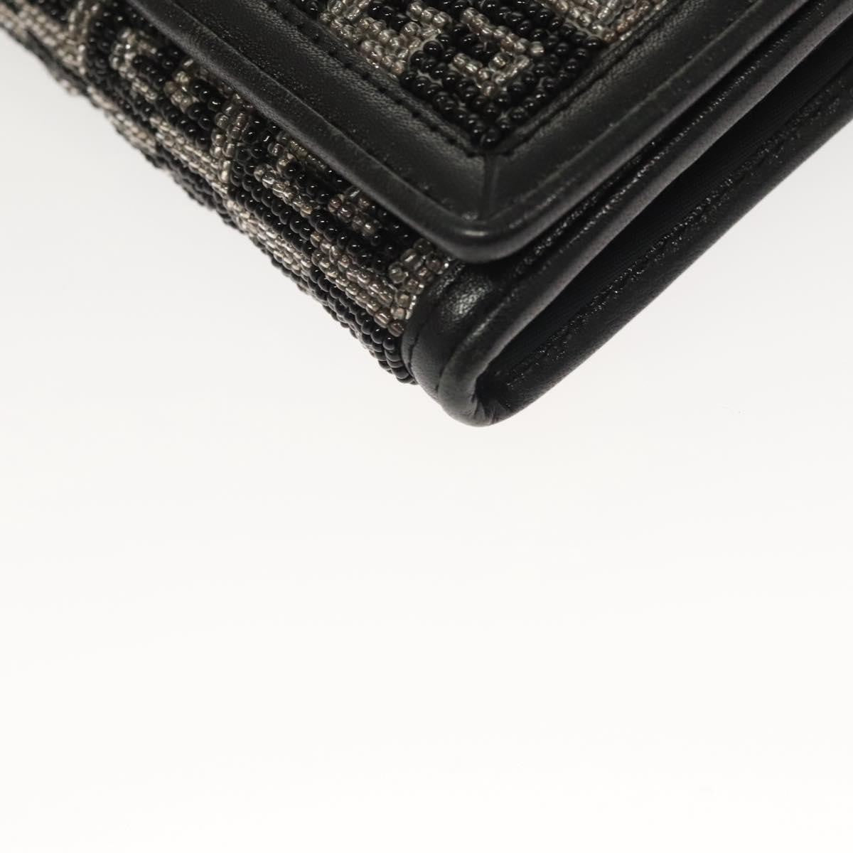 Givenchy Gv3 Leather Black Beads Wallets Accessory (Pre-Owned)