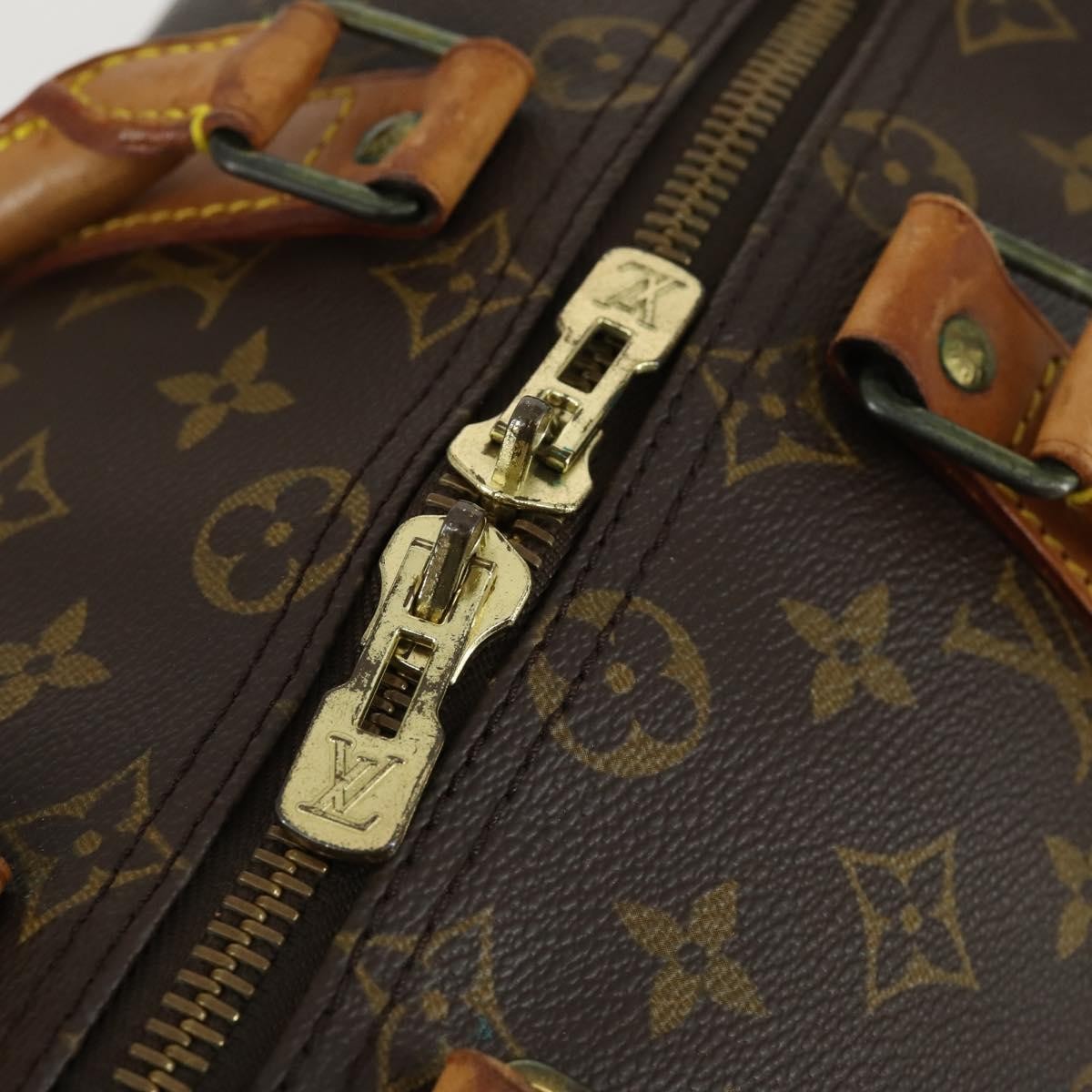 Louis Vuitton Keepall Monogram Canvas Brown Canvas Travel Bag Bag (Pre-Owned)
