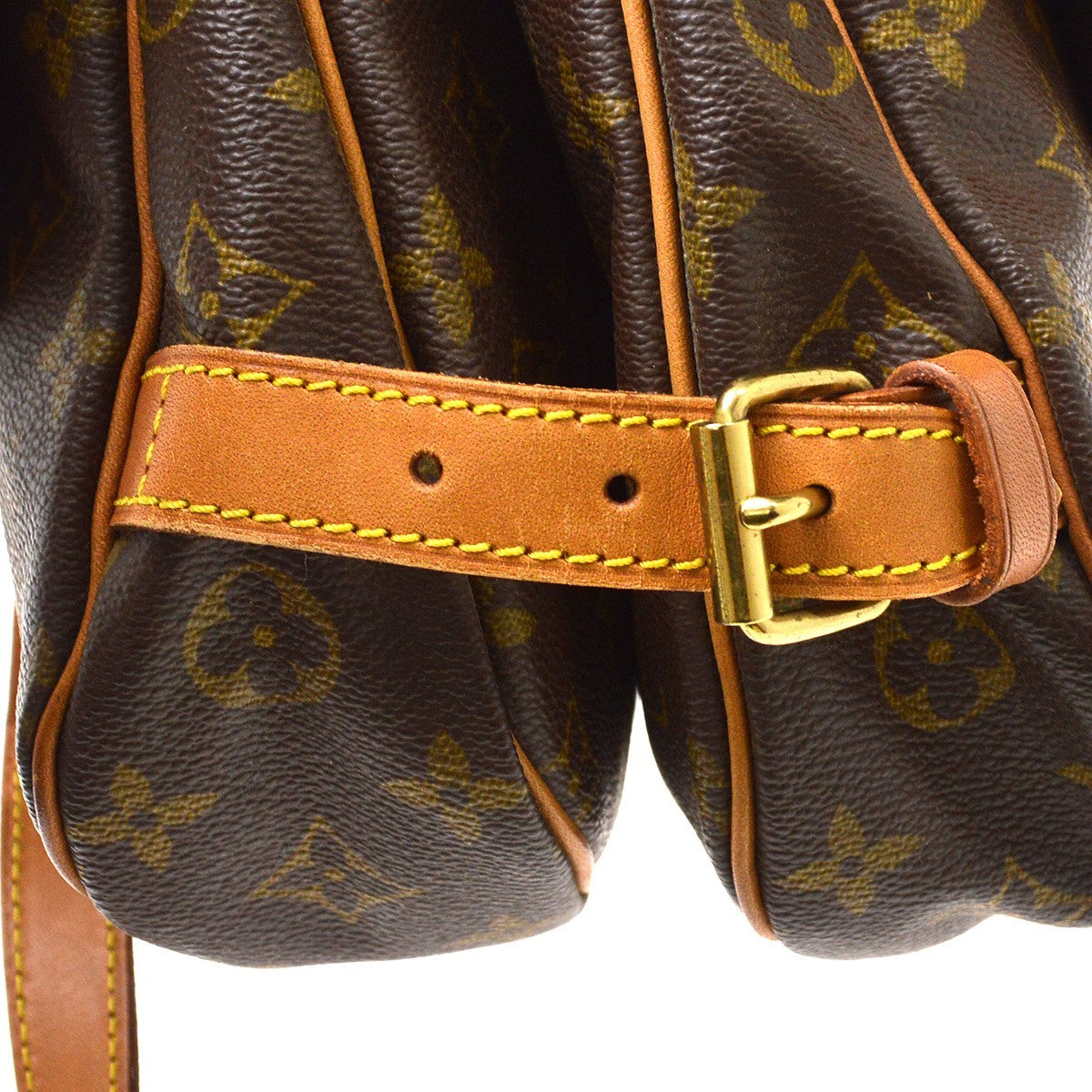 Louis Vuitton Saumur Monogram Canvas Brown Canvas Shoulder Bag Bag (Pre-Owned)