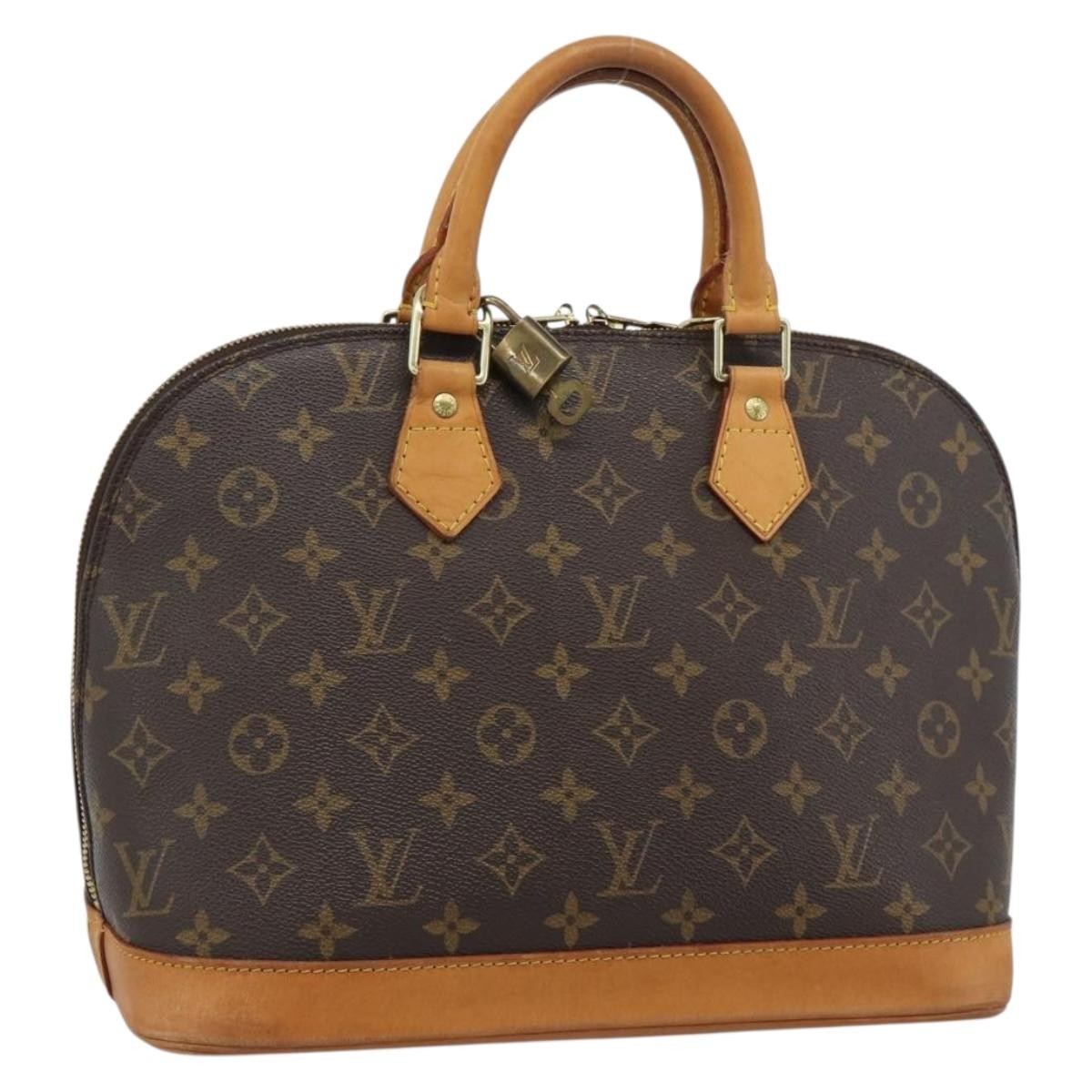 Louis Vuitton Alma Monogram Canvas Brown Canvas Handbag (Pre-Owned)