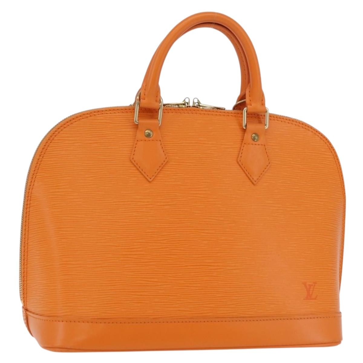 Louis Vuitton Alma Epi Leather Orange Leather Handbag (Pre-Owned)