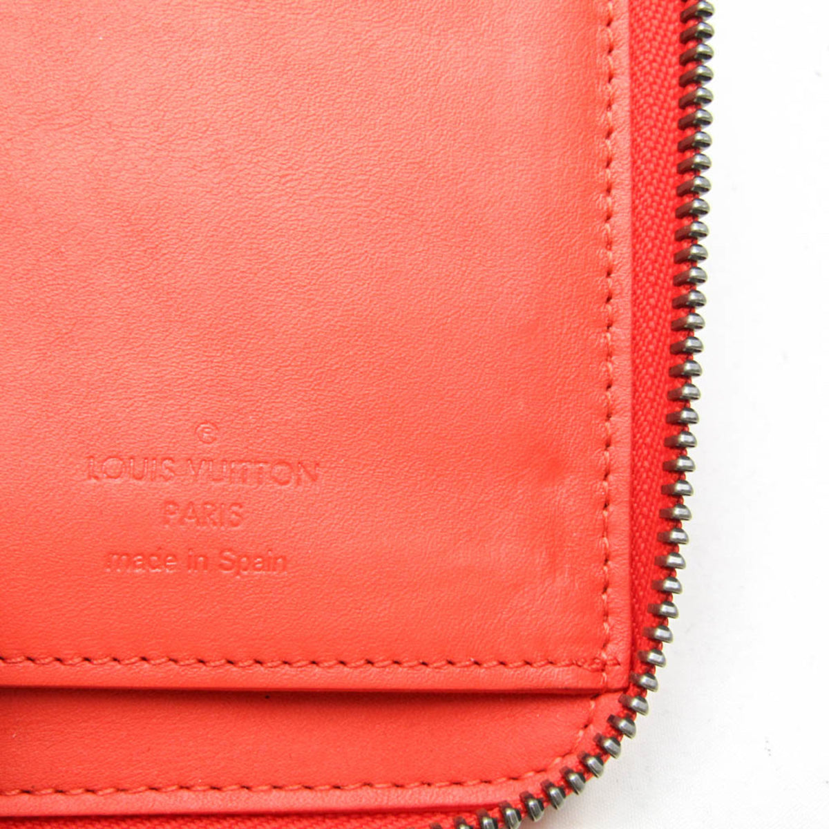 Louis Vuitton Zippy Damier Infini Leather Red Leather Wallets Accessory (Pre-Owned)