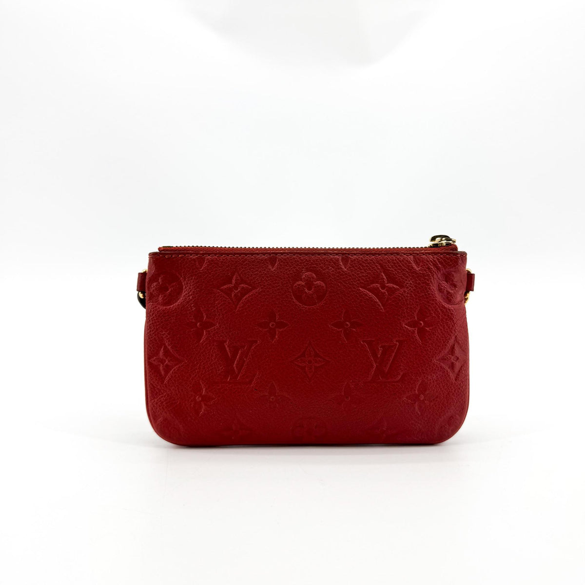 Louis Vuitton Multi Pochette Accessoires Pouch Monogram Empreinte Giant Red Leather Clutche & Pouche Bag (Pre-Owned)