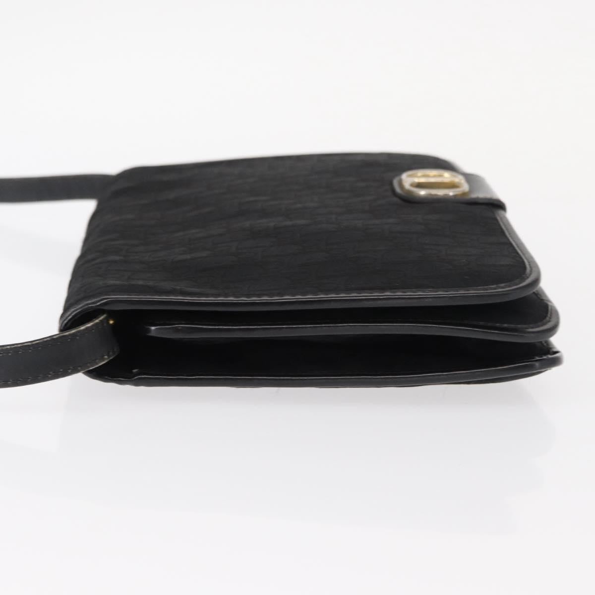 Christian Dior Vintage Cd Trotter Canvas Black Canvas Shoulder Bag Bag (Pre-Owned)
