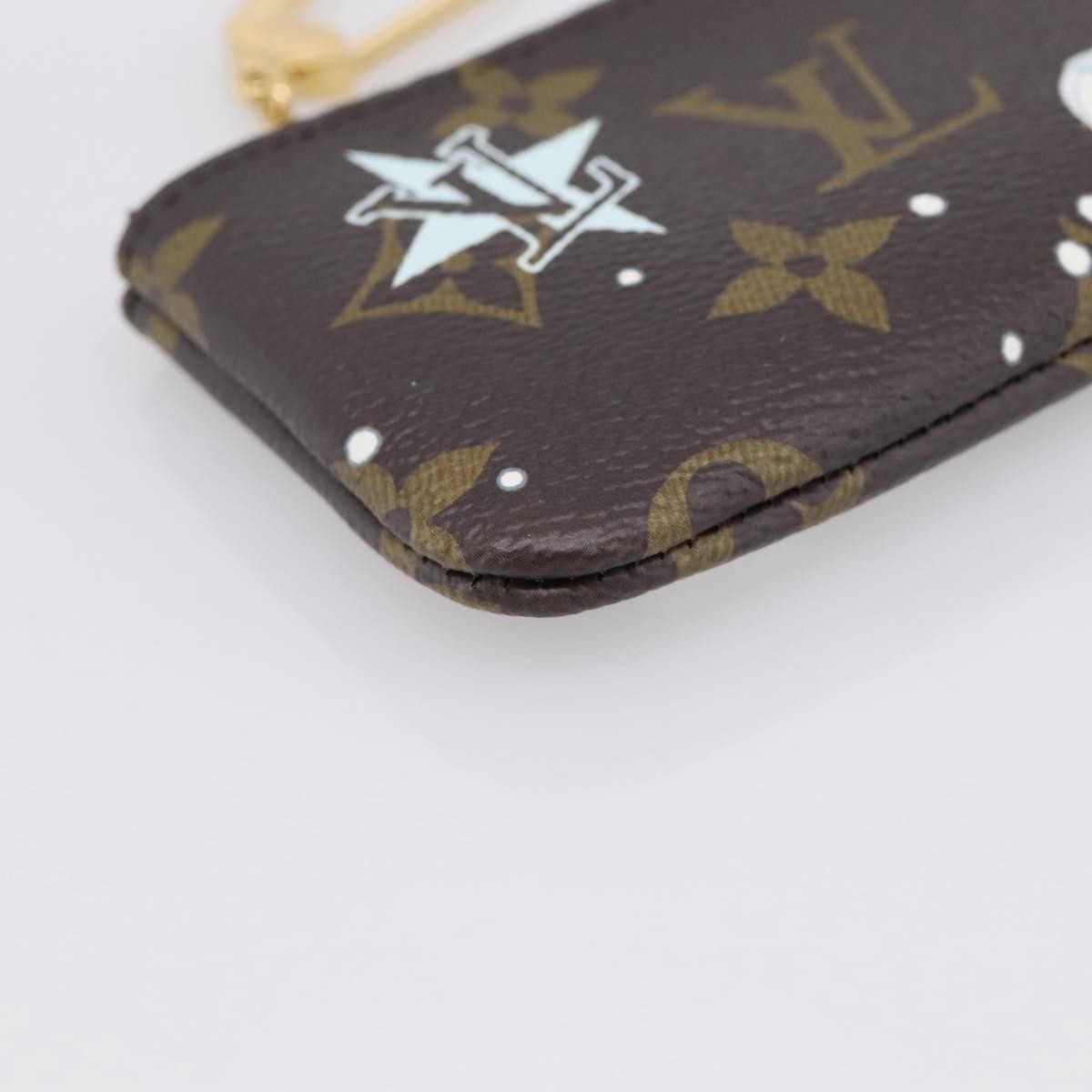 Louis Vuitton Pochette Clés Monogram Vivienne Brown Canvas Wallets Accessory (Pre-Owned)