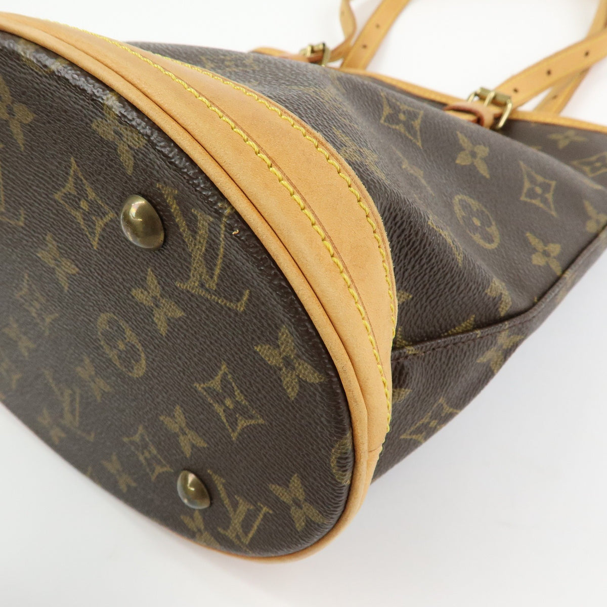 Louis Vuitton Petit Bucket Monogram Canvas Brown Canvas Handbag (Pre-Owned)