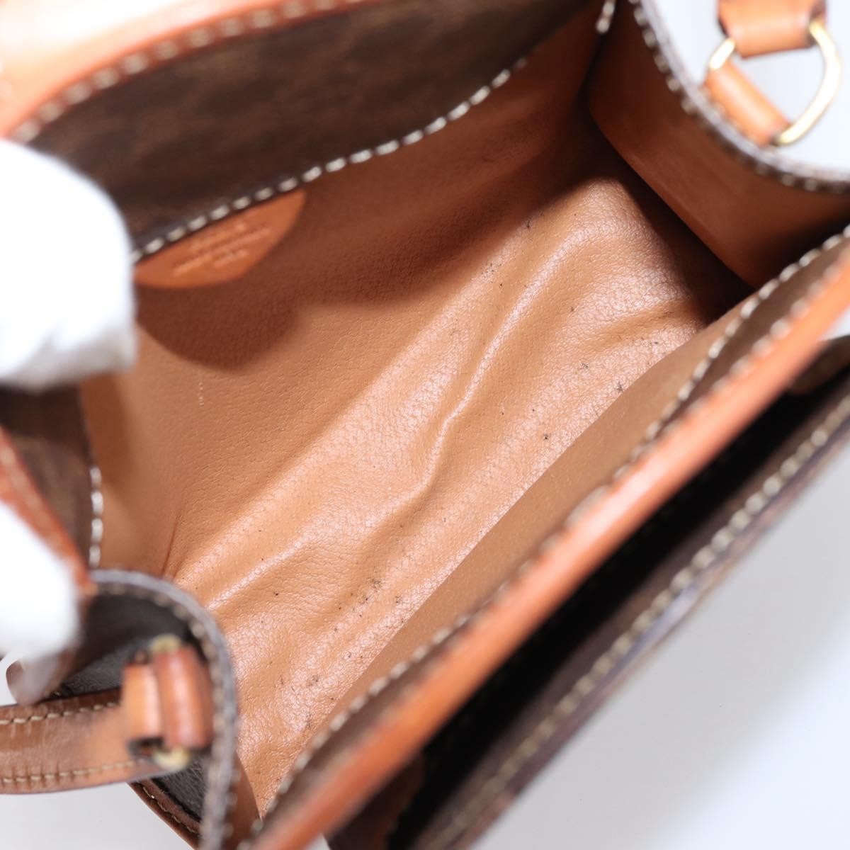 Celine Macadam Shoulder Canvas Brown Canvas Crossbody Bag Bag (Pre-Owned)