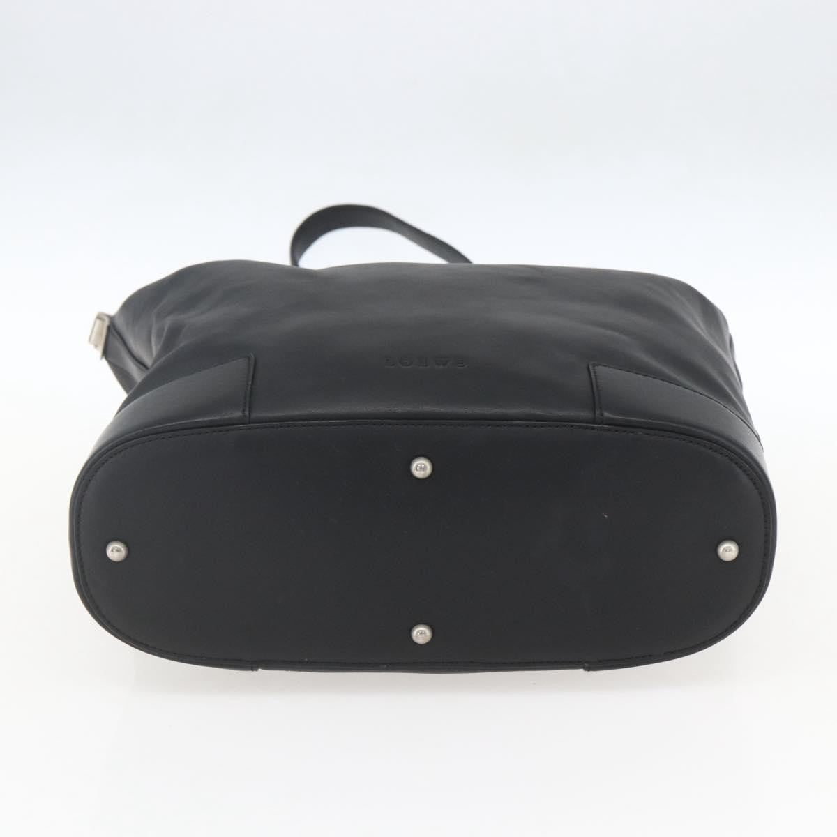 Loewe Vintage Leather Black Leather Shoulder Bag Bag (Pre-Owned)