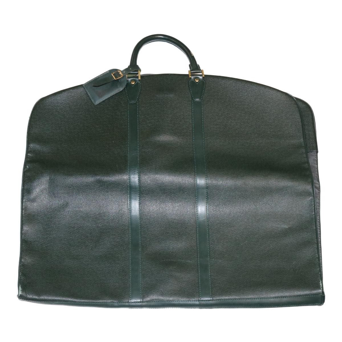 Louis Vuitton Vintage Garment Cover Monogram Canvas Green Leather Travel Bag Bag (Pre-Owned)