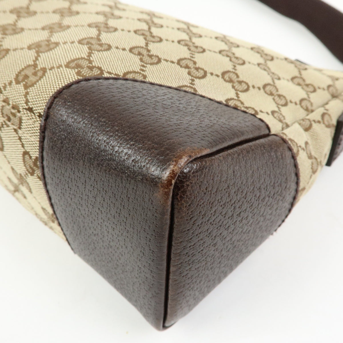 Gucci Joy Messenger Gg Canvas Beige Canvas Handbag (Pre-Owned)