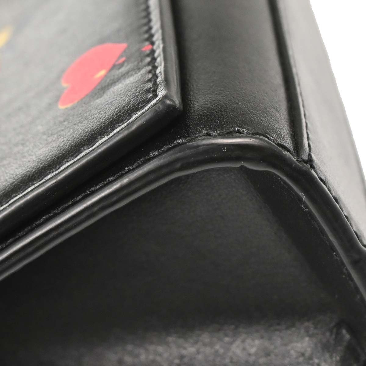 Saint Laurent Kate Leather Black Leather Shoulder Bag Bag (Pre-Owned)