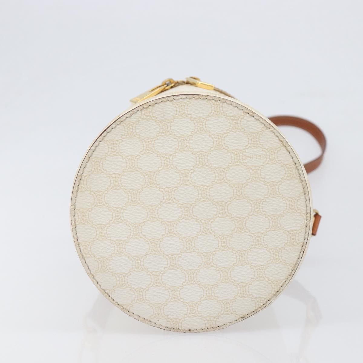 Celine Vintage Macadam Canvas Beige Pvc Shoulder Bag Bag (Pre-Owned)
