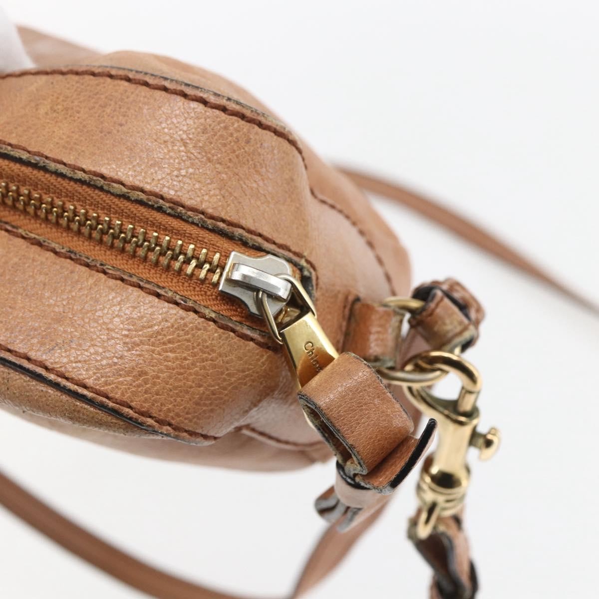 Chloe Vintage Leather Brown Leather Shoulder Bag Bag (Pre-Owned)