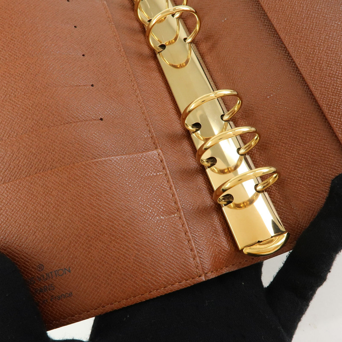 Louis Vuitton Ring Agenda Cover Monogram Canvas Brown Canvas Briefcase Bag (Pre-Owned)