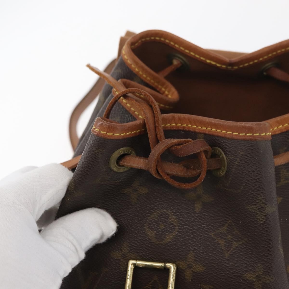 Louis Vuitton Vintage Montsouris Monogram Canvas Brown Canvas Backpack Bag (Pre-Owned)