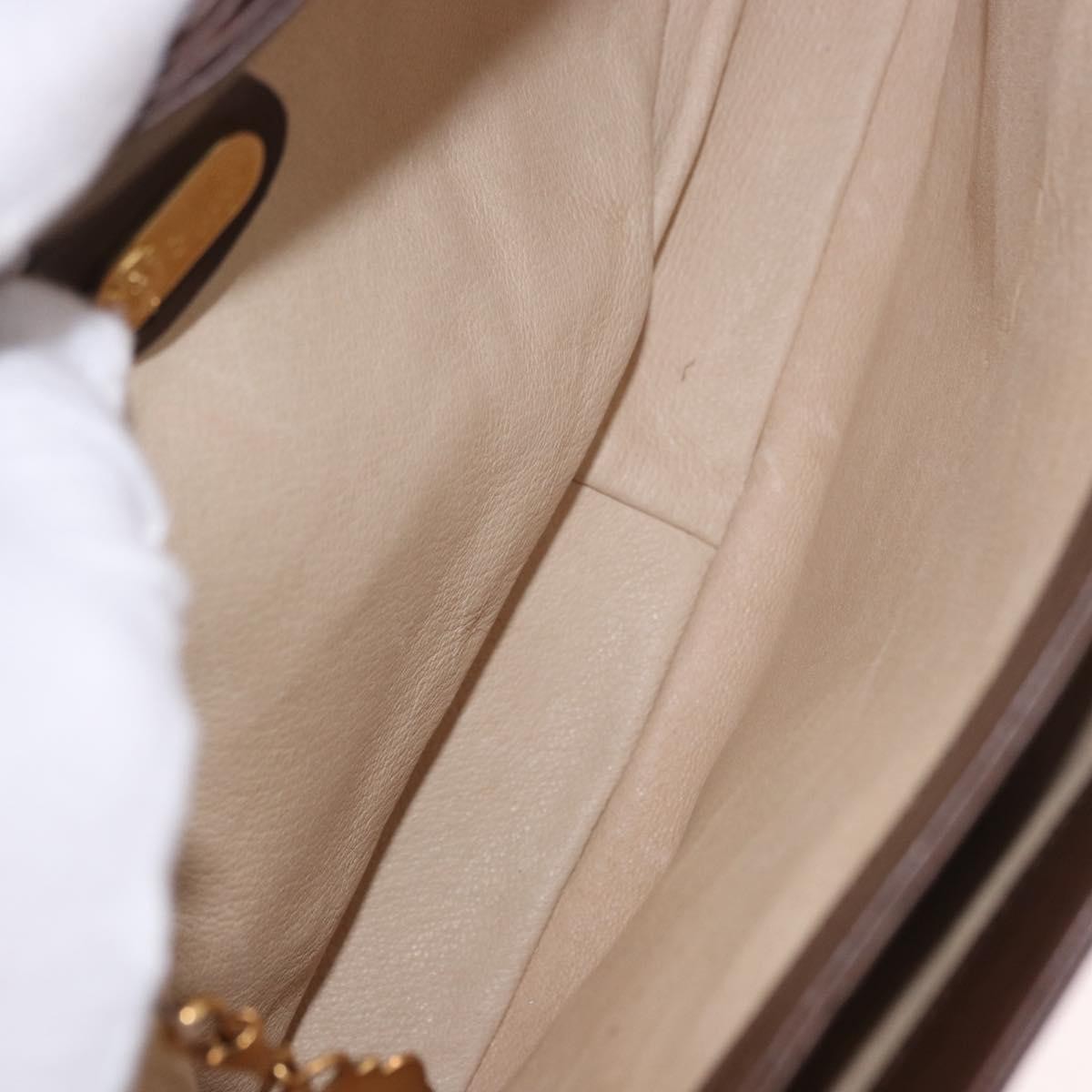 Gucci Vintage Leather Brown Leather Tote Bag Bag (Pre-Owned)