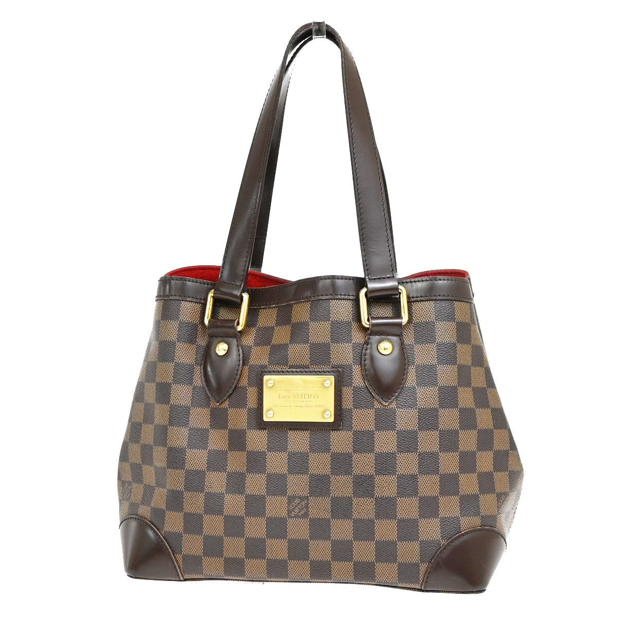 Louis Vuitton Hampstead Damier Brown Canvas Handbag (Pre-Owned)