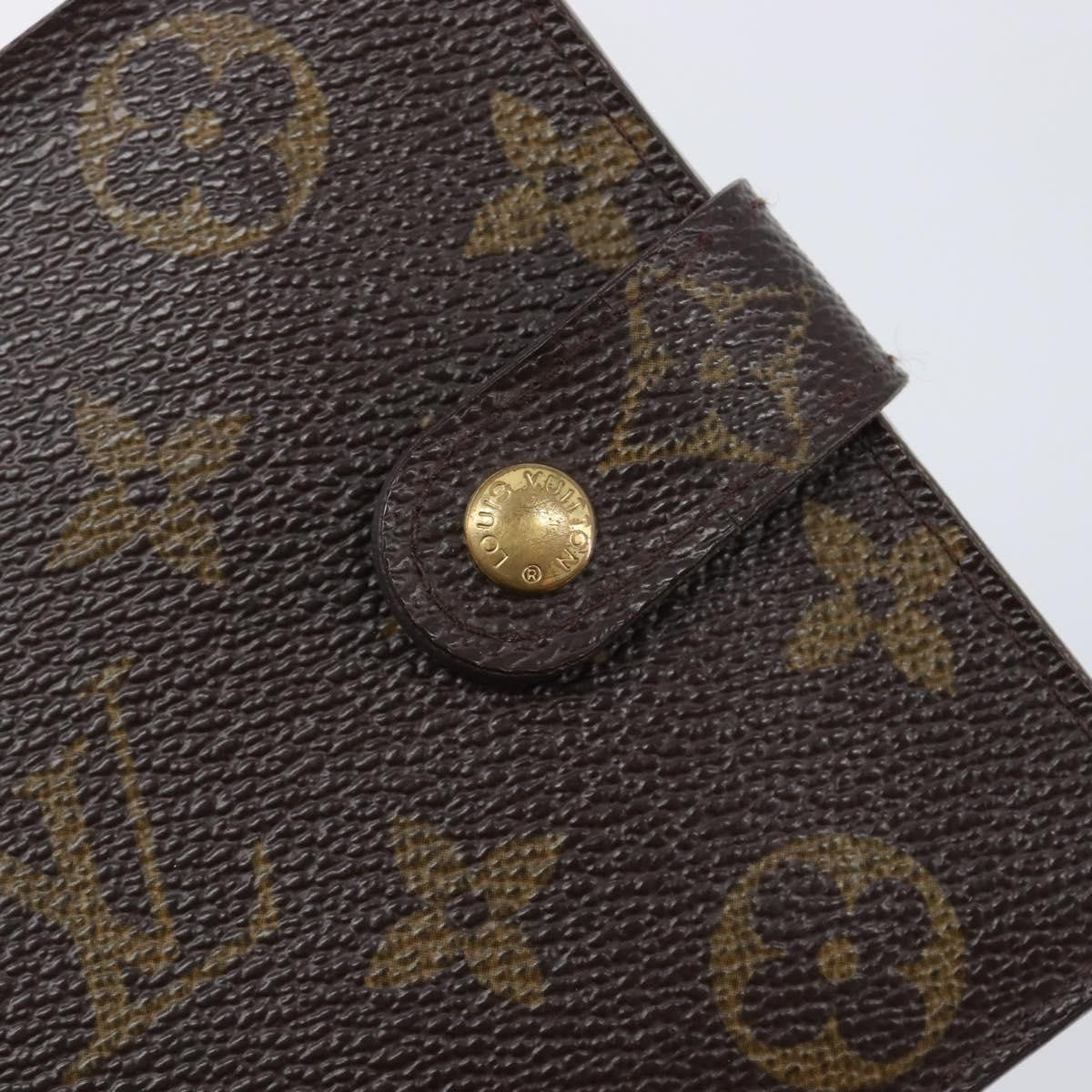 Louis Vuitton Compact Zippe Monogram Canvas Brown Canvas Wallets Accessory (Pre-Owned)