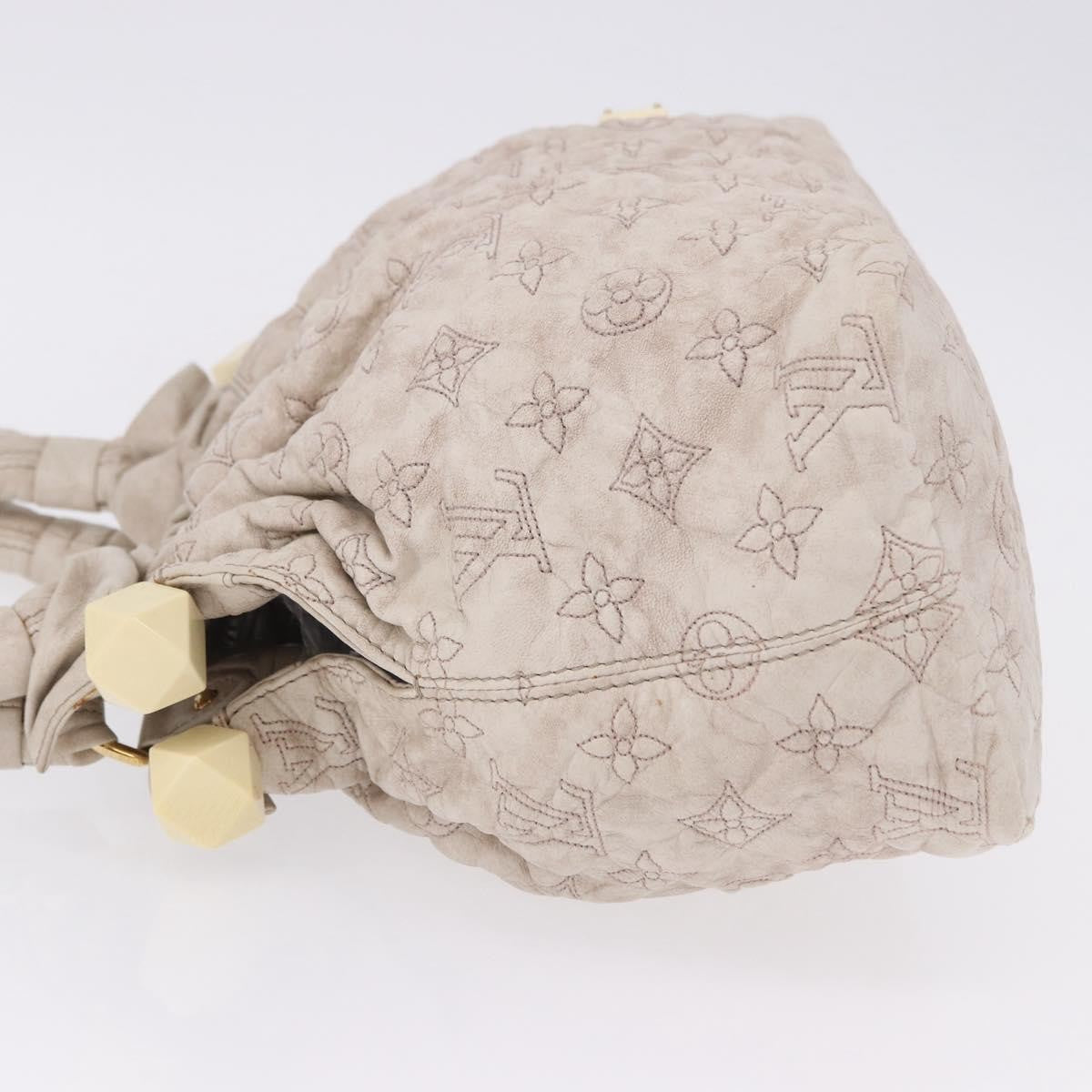 Louis Vuitton Olympe Stratus Limited Edition Monogram Lambskin Beige Leather Handbag (Pre-Owned)