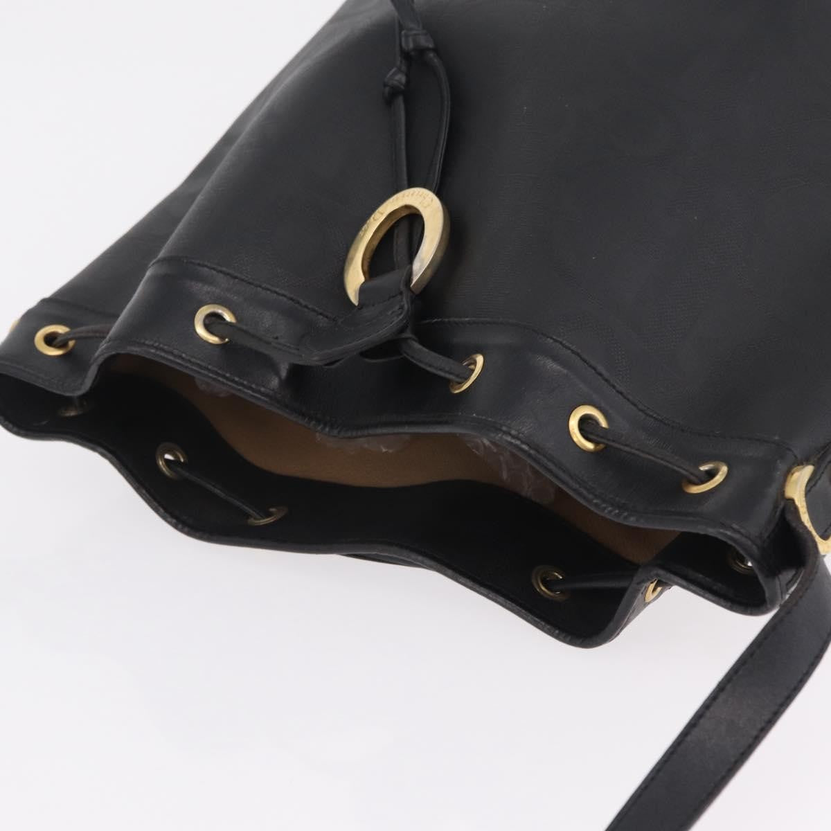 Christian Dior Trotter Shoulder Canvas Black Canvas Handbag (Pre-Owned)