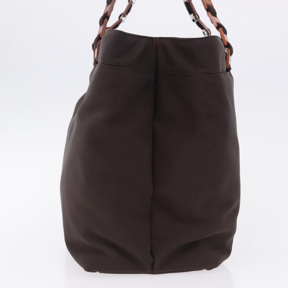 Salvatore Ferragamo Gancini Canvas Brown Canvas Crossbody Bag Bag (Pre-Owned)