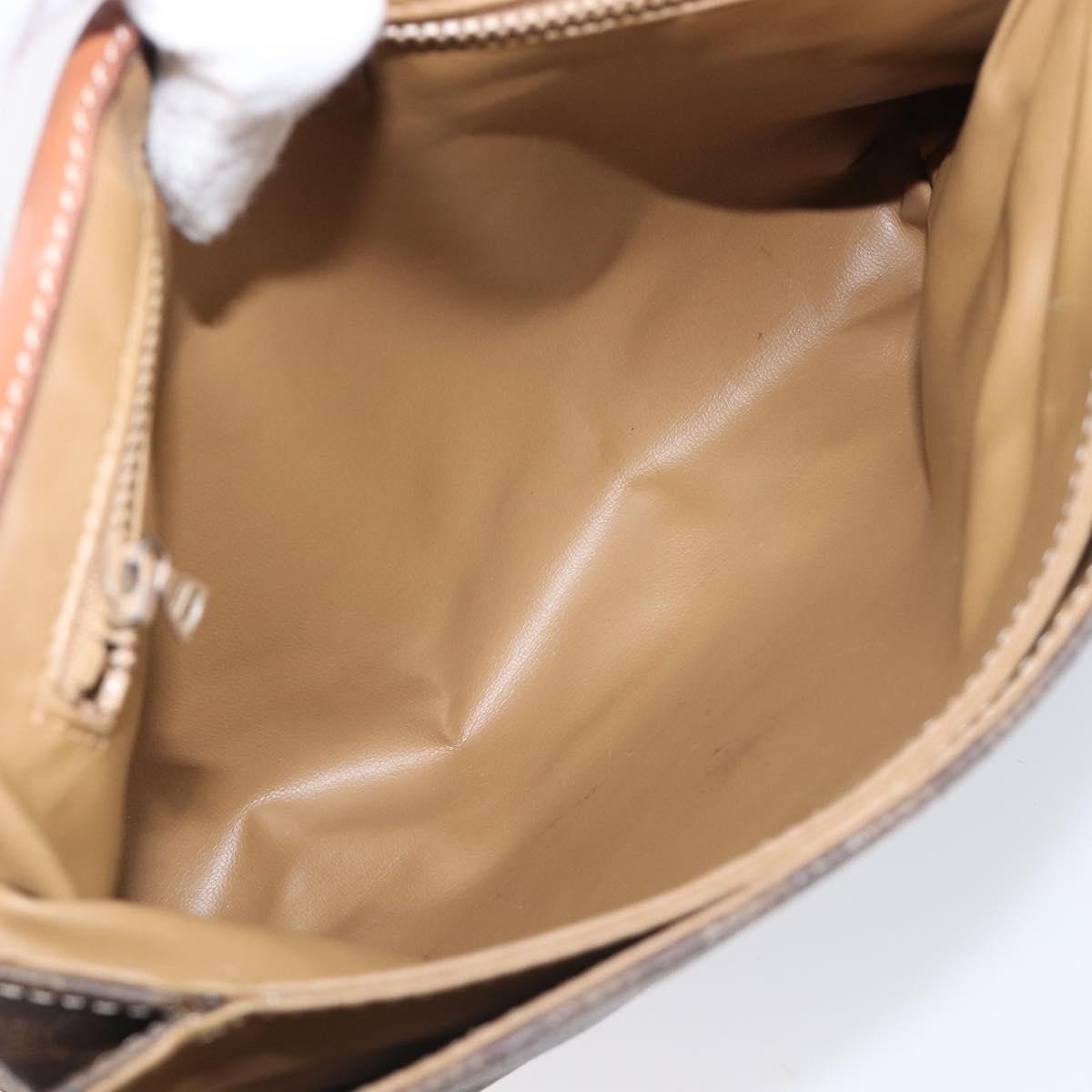 Celine Vintage Macadam Canvas Brown Canvas Backpack Bag (Pre-Owned)