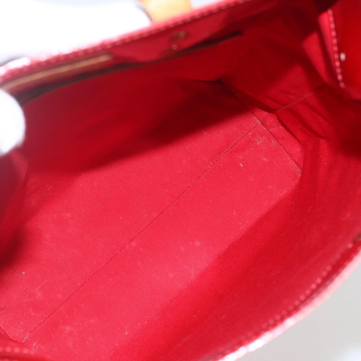 Louis Vuitton Reade Monogram Vernis Red Patent_Leather Handbag (Pre-Owned)