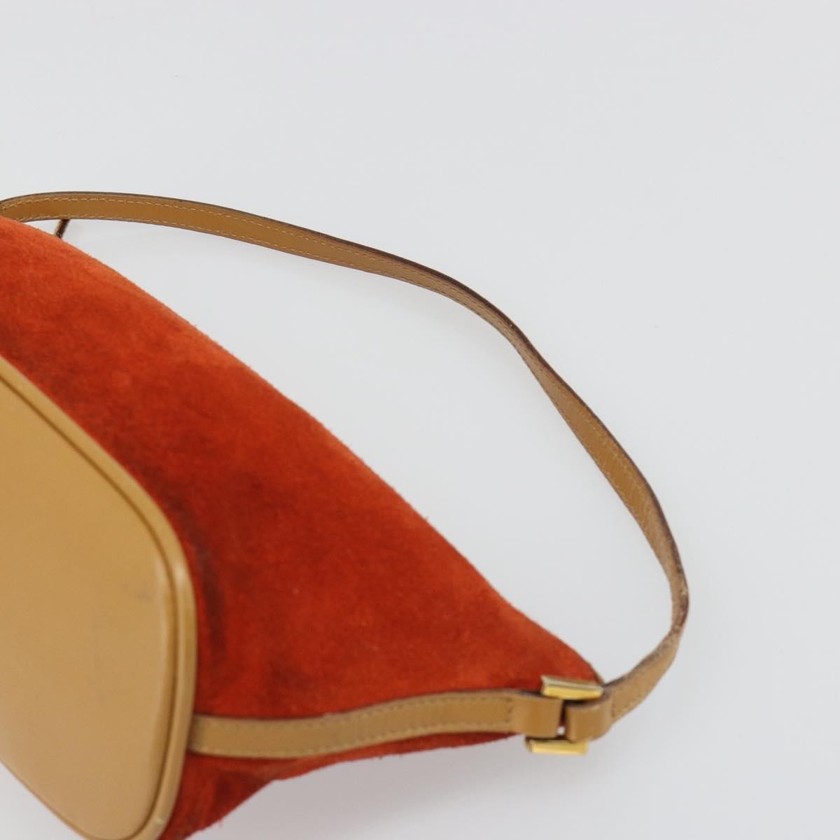 Gucci Vintage Suede Orange Suede Clutche & Pouche Bag (Pre-Owned)