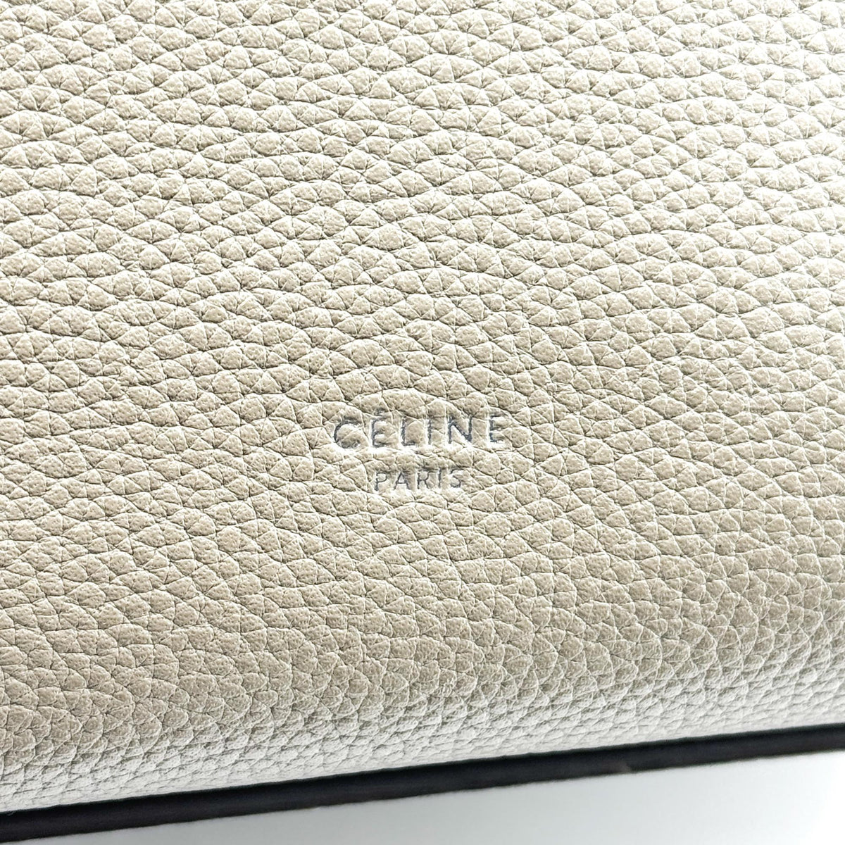 Celine Big Grained Calfskin Beige Calfskin Handbag (Pre-Owned)