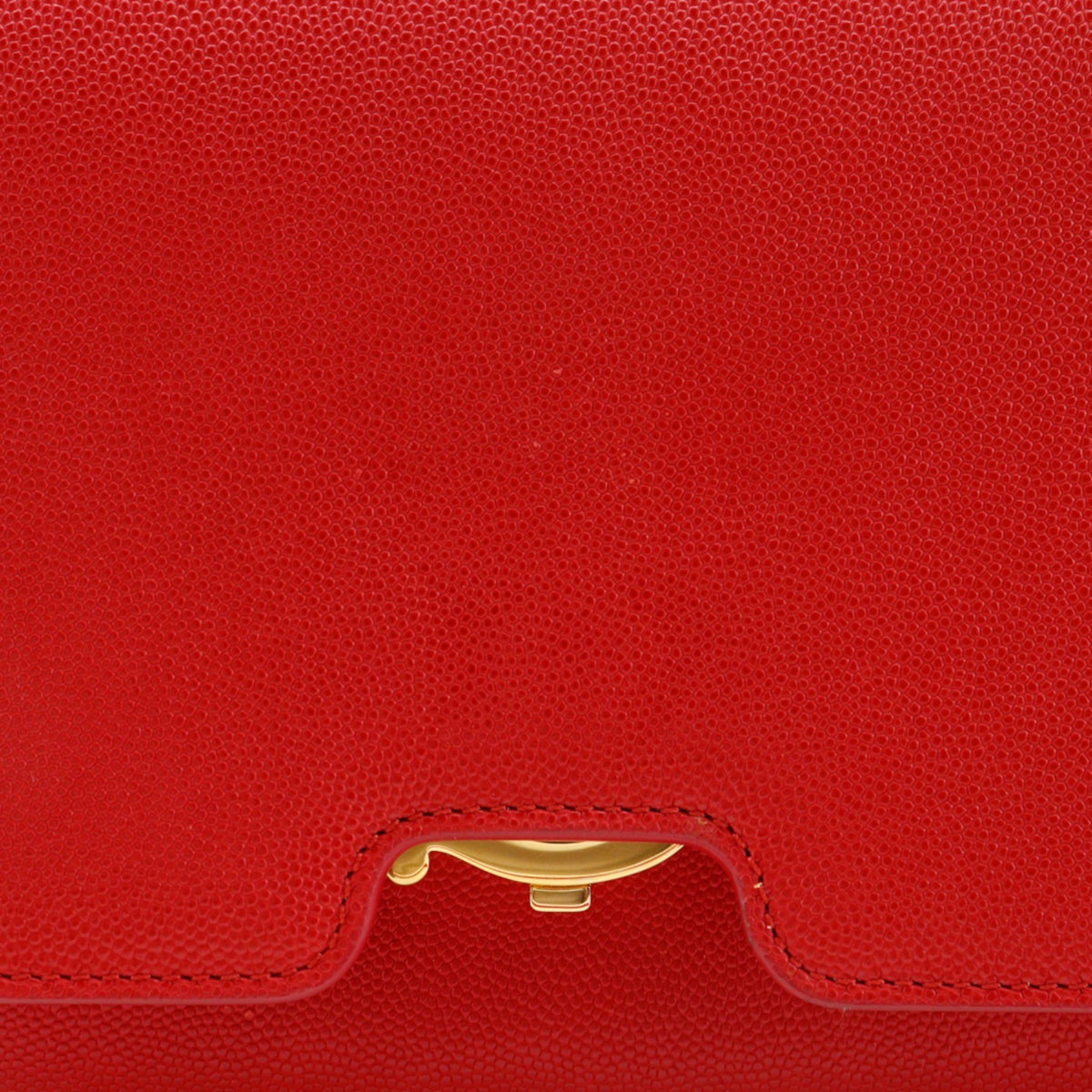 Burberry Tb Flap Leather Red Leather Clutche & Pouche Bag (Pre-Owned)