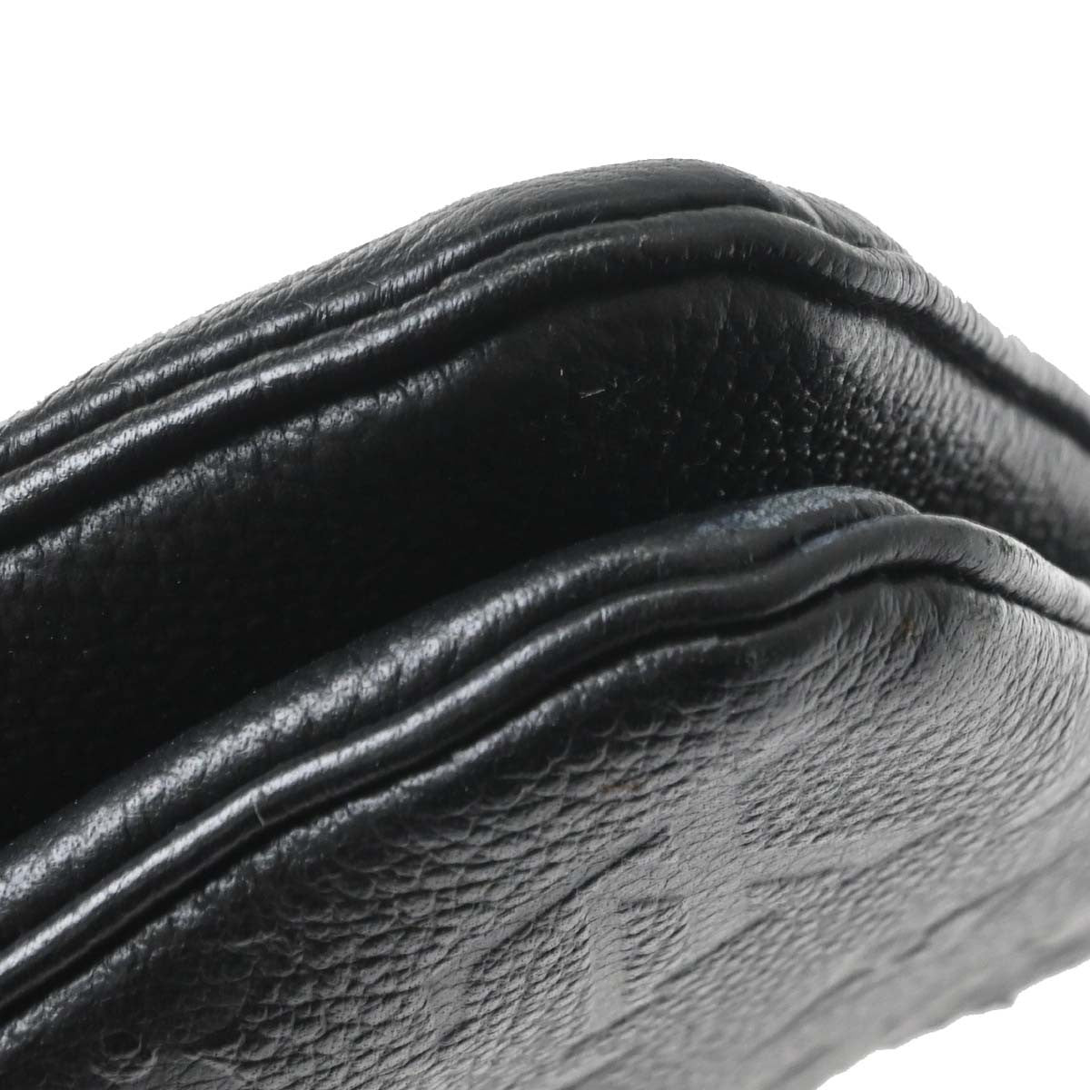 Louis Vuitton Double Zip Pochette Monogram Empreinte Leather Black Leather Clutche & Pouche Bag (Pre-Owned)